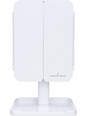 Tr LOM2043-3 Renk, 96 LED Işıklı, 1200MAH Şarj Edilebilir Makyaj Aynası, 1X-2X-3X+10X Hd Zoom