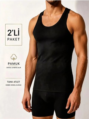 U.S. Polo Assn. 2\'li Klasik Pamuklu Erkek Atlet