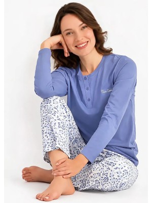 Pierre Cardin Uzun Kollu Modal Pamuk Kadın Pijama Takımı