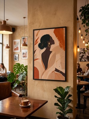 Ahmet Muratoğlu Tablo 60X90 cm Büyük Boy Kafe ve Salon Hediyelik Duvar Aksesuarı