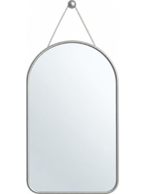 Tr Askılı Duvar Aynası Cm, Ince Çerçeve, Banyo Antre Yatak Odası ve Makyaj Alanı Için Dekoratif Ayna, Ayna (Silver)