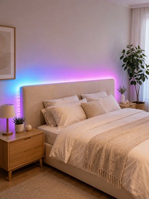 Astraltech 2835 Rgb Şerit LED 5 Metre 54 Led/m Uzaktan Kumandalı Renkli Dekorasyon Işığı