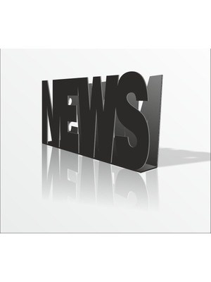 Siyah News Gazetelik Dergilik Broşürlük Insörtlük Kutu Stand