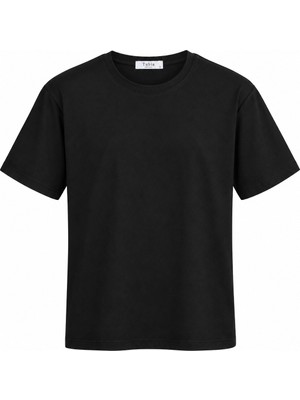 Tubia Kadın Siyah Basic Kısa Kollu T-Shirt