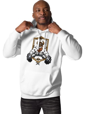 Hai Collection Haı Collectıon Unisex Oversize Kapüşonlu Sweatshirt Beyaz %100 Pamuk