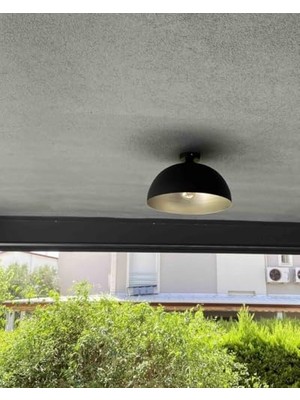 Ceylan Adam Mtlights Retro Rustik Tavan Avize Plofonyer 40 cm Metal Avize Salon Oturma Odso Genc Odası Avize MYL003402