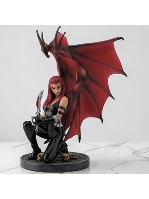 Ceylan Adam Mitolojik Temalı Savaş Meleği Poliresin Dekoratif Biblo, 15X14X20,5 cm