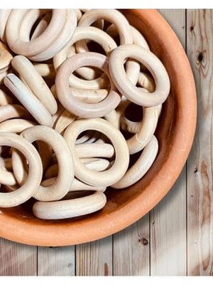 Ceylan Adam Ahşap Perde Halkası (3 cm - 10 Adet)