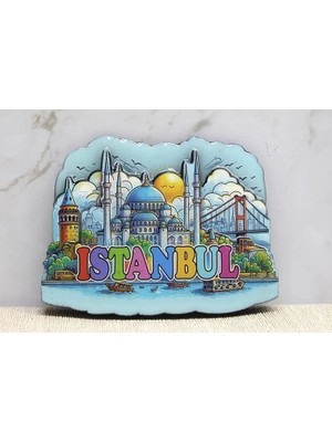 Mudanis If Ahşap Istanbul Temalı Magnet TCX4360