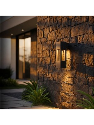 Ceylan Adam Duvar Apliği, Fonelight Aka Modern Dış Mekan Antrasit Gri Dekoratif Bahçe ve Balkon Lambası – 3000K Gün Işığı LED Ampül, Suya Dayanıklı Mimari Cephe ve Duvar Aydınlatma Armatürü
