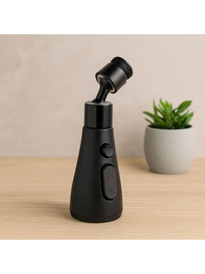 Royaleks If 360° 3 Mod Yağmur Püskürtme Musluk Ucu Siyah