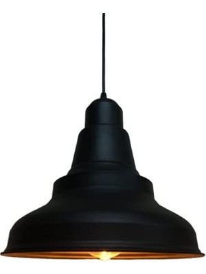 Ceylan Adam Rsylight Retro Metal Sarkıt Avize Rustik Tekli Sarkıt Siyah Cafe Mutfak Aydınlatma Siyah RYS000900