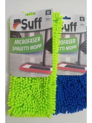 Ceylan Adam 2 Adet Nemli ve Kuru Makarna Mop Ucu Mikrofiber Paspas Yedeği 60 cm