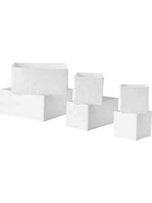 Ceylan Adam Skubb Saklama Kutusu, Çekmece Düzenleyici, Multiuse Set Of 18, Beyaz