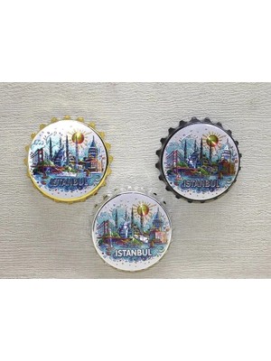 Mudanis If Istanbul Temalı Metal Magnet TCX4341
