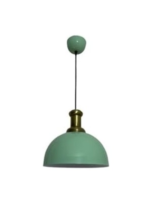 Ceylan Adam Retro Metal Dekoratif Yeşil Rustik Tekli Sarkıt Avize Çap 30 cm