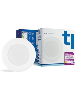 Ceylan Adam Redeem Plus C10W Downlight, Göz Konforu, Titreşimsiz, 672 Lümen, Soğuk Beyaz, 6500 Kelvin