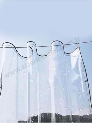 Ceylan Adam 2m x 1.5m Şeffaf Balkon, Teras Perdesi ve Bağlantı Ekipmanları