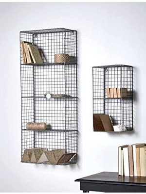 Ceylan Adam Metal Duvar Rafı Dekoratif Kitaplık 2 ‘li Set WD260
