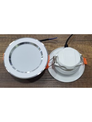 Ceylan Adam 7 W 3 Renk Yanan Sıvaaltı Cob LED Beyaz-Krom Kasa Spot Gömme Tavan Armatürü