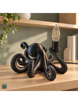 3dlab Ahtapot Figürlü Masa Lambası 3D Baskı