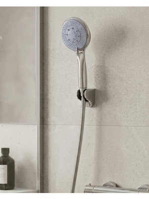 Astraltech If Çok Fonksiyonlu 4 Kademeli El Duşu Seti Spiral Hortumlu Banyo Duş Başlığı