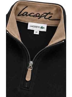 Lacoste  Fermuar  Yaka Siyah  Regular Fit