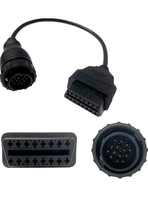 Str Store Mercedes Benz ile Uyumlu 14 Pin'den 16 Pin'e Çevirici Obdıı Tanı Kablosu Adaptörü