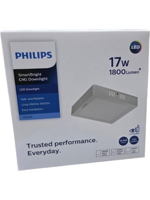 Str Store Kare Tavan LED Lamba 17W 4000K Beyaz (Beyaz ile Sarı Arası IŞIK)2200 Lümen 22CM Plastik Gövde
