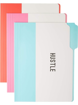 Str Store Hustle Dosya Klasör Seti - Dosya Seti 9 Klasör ve 3 Benzersiz Şımarık Tasarım Içerir, Dayanıklı Üçlü Puanlı Kaplamalı Kart Stoğuna Basılmıştır, 29,8 cm x 24,1 cm