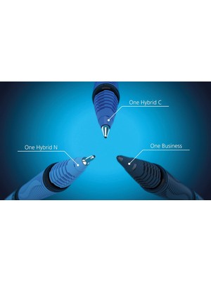Str Store Alıcının Dönerbaşlı Kalem One Hybrid C 05, Konusspitze 0,5 Mm, Mavi, 1er Kartı Üzerinde