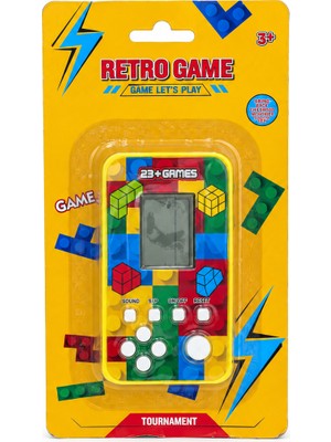 MEGA Retro Game Tournament 23 Oyunlu El Konsolu Taşınabilir Elektronik Oyun Konsolu