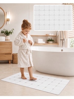 Nest Aura Nestaura Banyo Paspası – 45X70 Cm, Kaymaz Duş ve Küvet Matı, Bebek Dostu, Modern Banyo Aksesuarı