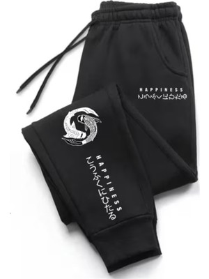Hai Collection Haı Collectıon Siyah Oversize Pamuk Pantolon Unisex HC-PN-007