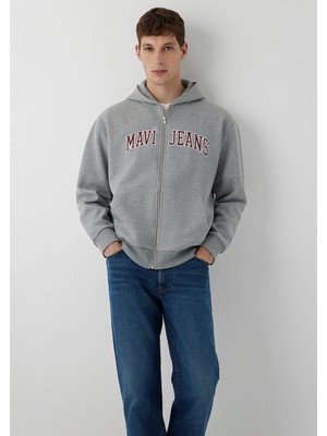 Mavi Mavi Jeans Kapüşonlu Gri Sweatshirt 0S10642-80018