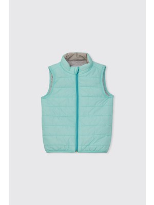 Panço Unisex Bebek/çocuk Kapitone Şişme Mint Yelek