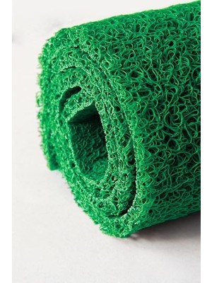 Kadıoğlu Ticaret 14 mm Kıvırcık Paspas Dış Mekan Paspası Karmaşık Kaymaz Yolluk (120 x 1000 Cm, Kırmızı)