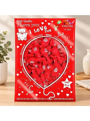 Bm I Love You Seni Seviyorum Balon 100'LÜ