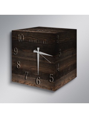 BK Gift Kişiye Özel Isimli 3D Tasarımlı Ahşap Duvar Saati - Model 48C
