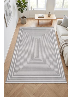Merinos Arden %100 Akrilik Saçaklı Yumuşak Dokulu Modern Salon Oturma Odası Halısı 72821-96