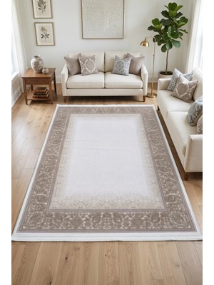 Merinos Arden %100 Akrilik Saçaklı Yumuşak Dokulu Modern Salon Oturma Odası Halısı 79419-70