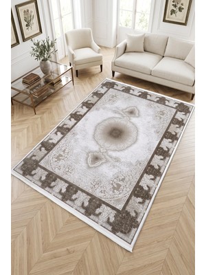 Merinos Arden %100 Akrilik Saçaklı Yumuşak Dokulu Modern Salon Oturma Odası Halısı 79423-82