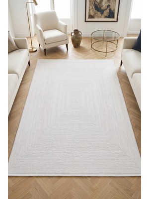 Merinos Arden %100 Akrilik Saçaklı Yumuşak Dokulu Modern Salon Oturma Odası Halısı 72484-61