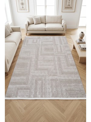Merinos Arden %100 Akrilik Saçaklı Yumuşak Dokulu Modern Salon Oturma Odası Halısı 79415-71