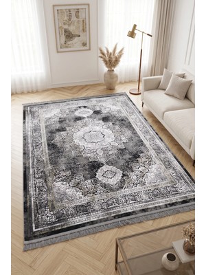 Dinarsu Merinos Arora %100 Akrilik Premium Yumuşak Dokulu Saçaklı Kalın Modern Salon Oturma Odası Halısı 34678-90