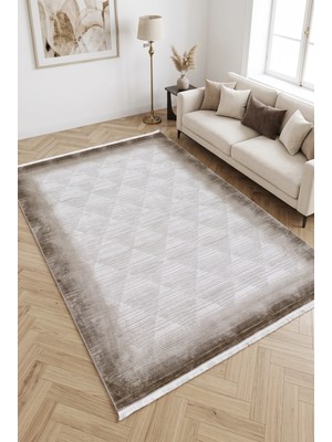 Merinos Arden %100 Akrilik Saçaklı Yumuşak Dokulu Modern Salon Oturma Odası Halısı 79433-72