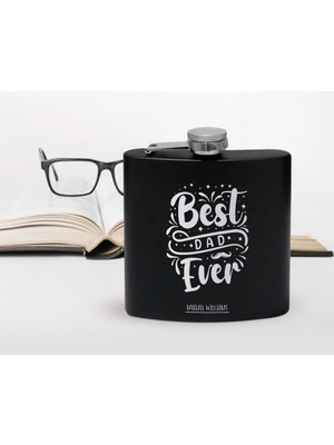 BK Gift Kişiye Özel Isimli Babalar Günü Tasarımlı Çelik Içki Matarası, Babalar Günü Hediyesi , Babaya Hediye , Içki Matarası-4