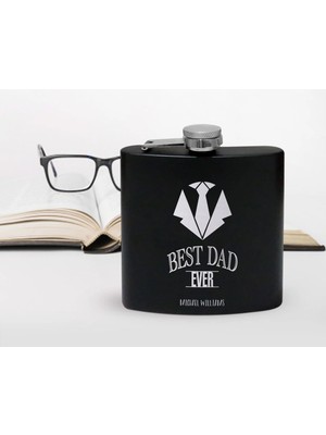 BK Gift Kişiye Özel Isimli Babalar Günü Tasarımlı Çelik Içki Matarası, Babalar Günü Hediyesi , Babaya Hediye , Içki Matarası-12