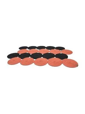 Trendexa Fituristik Boho Ev Dekoru Çift Taraflı Kullanımına Uygun Dört Mevsim Dayanıklı Paspası (Siyah-Turuncu, 60 x 90 Cm), Moderin Jüt Giriş Kapısı Banyo Klozet Önü Balkon–hol–mutfak Için