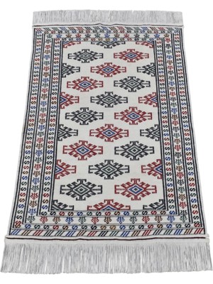 Zehra Abla Halı Yeni El Dokuma Meşhed Iran Cerit Yörükleri Bukleli Pamuklu Yün Kilim 7728